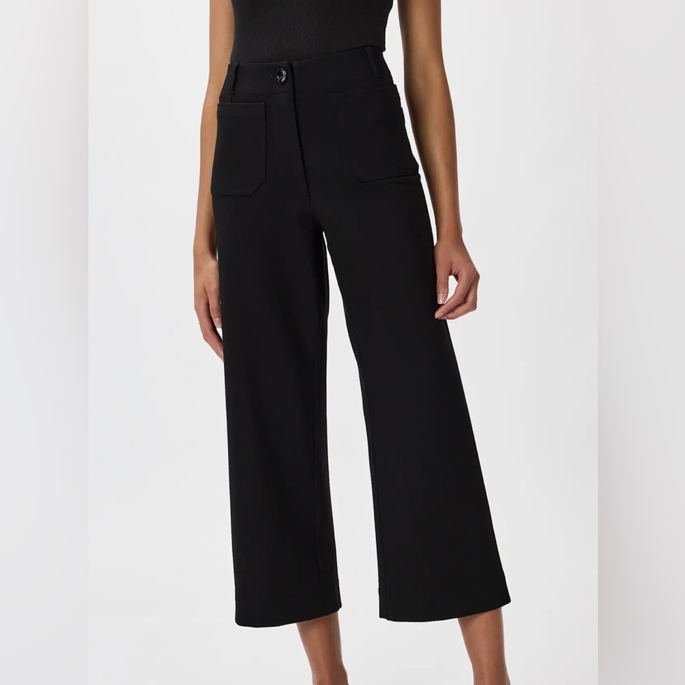 NWOT Quince Ultra Stretch Ponte Cropped Wide Leg